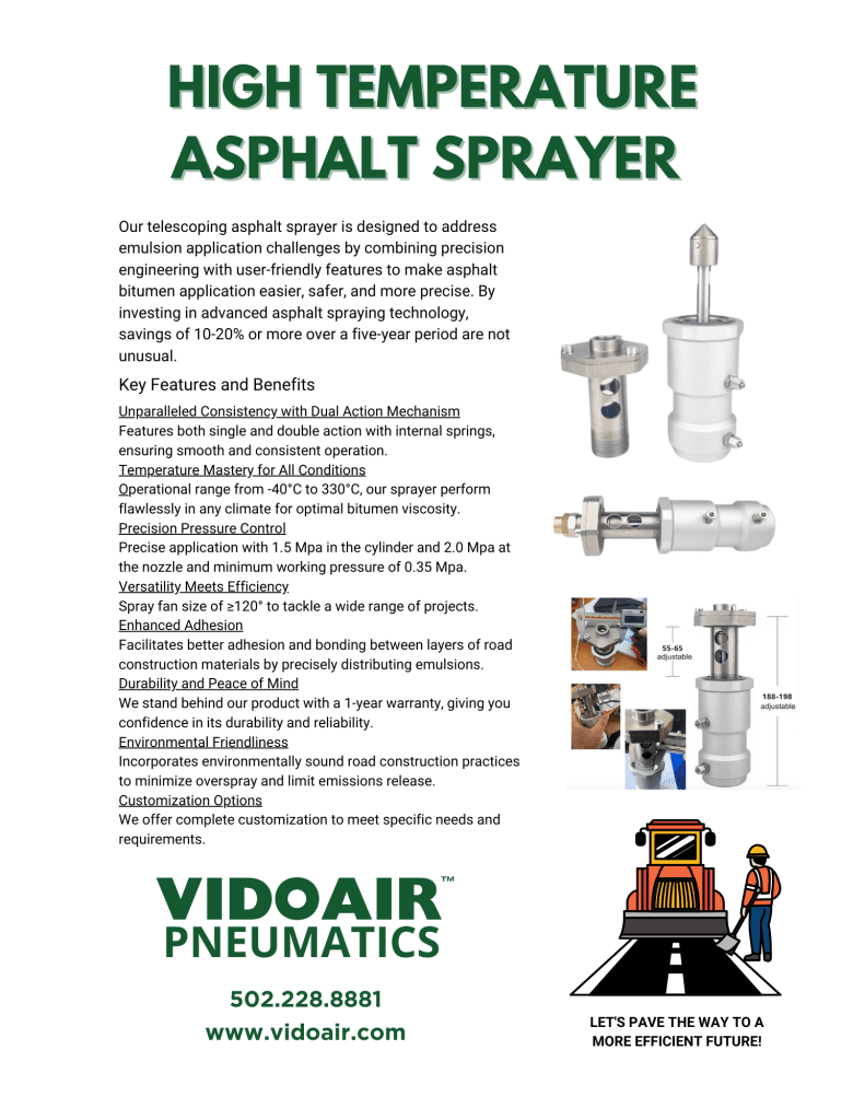 VidoAir High Temperature Asphalt Sprayers