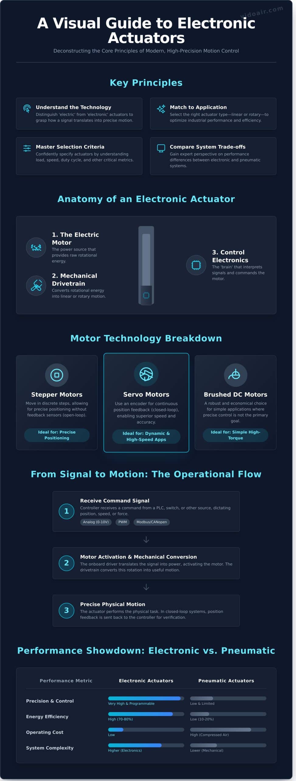 Electronic Actuator: A Comprehensive Guide for Industrial Automation - Infographic