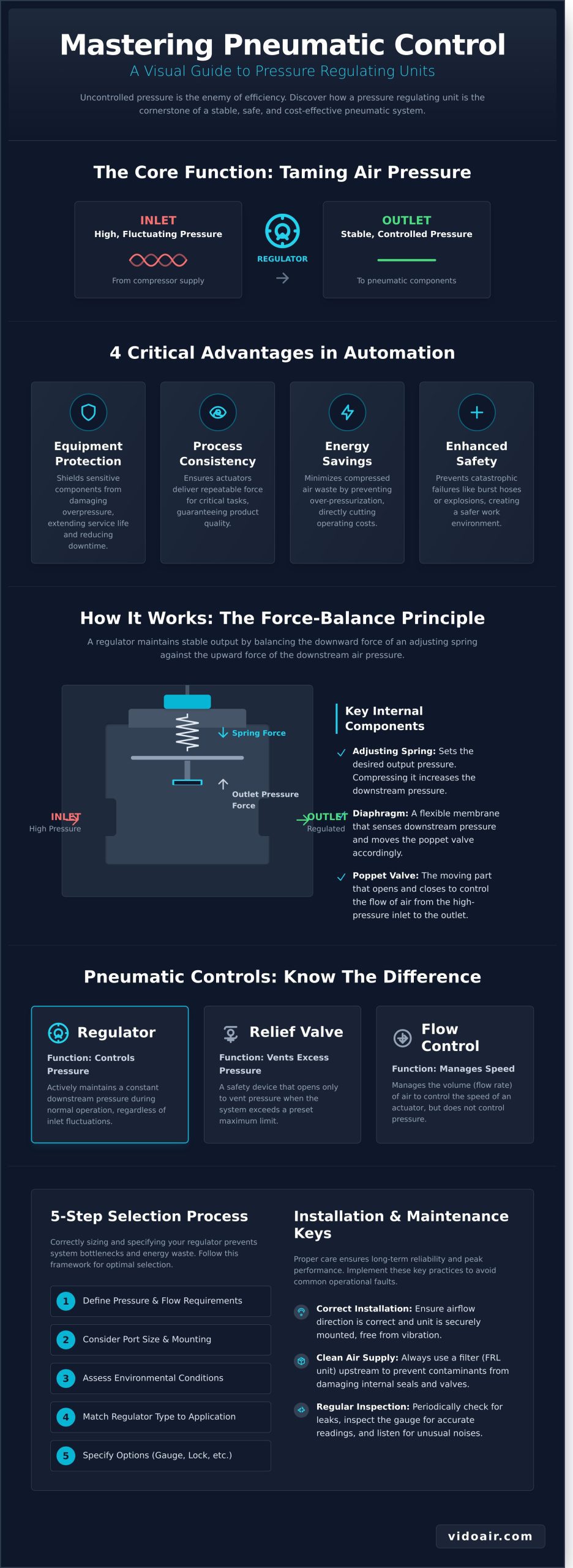 Pressure Regulating Unit: A Complete Guide for Pneumatic Systems - Infographic
