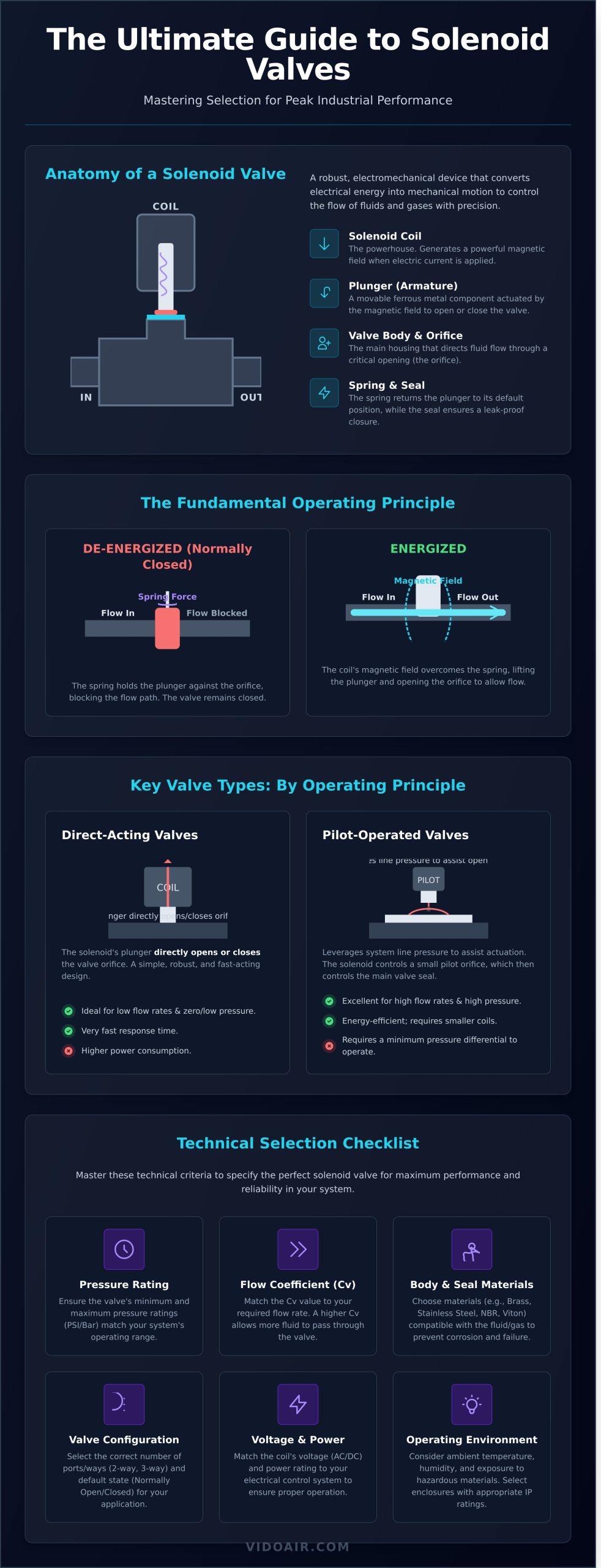 Solenoid Valves: The Complete Industrial Guide - Infographic
