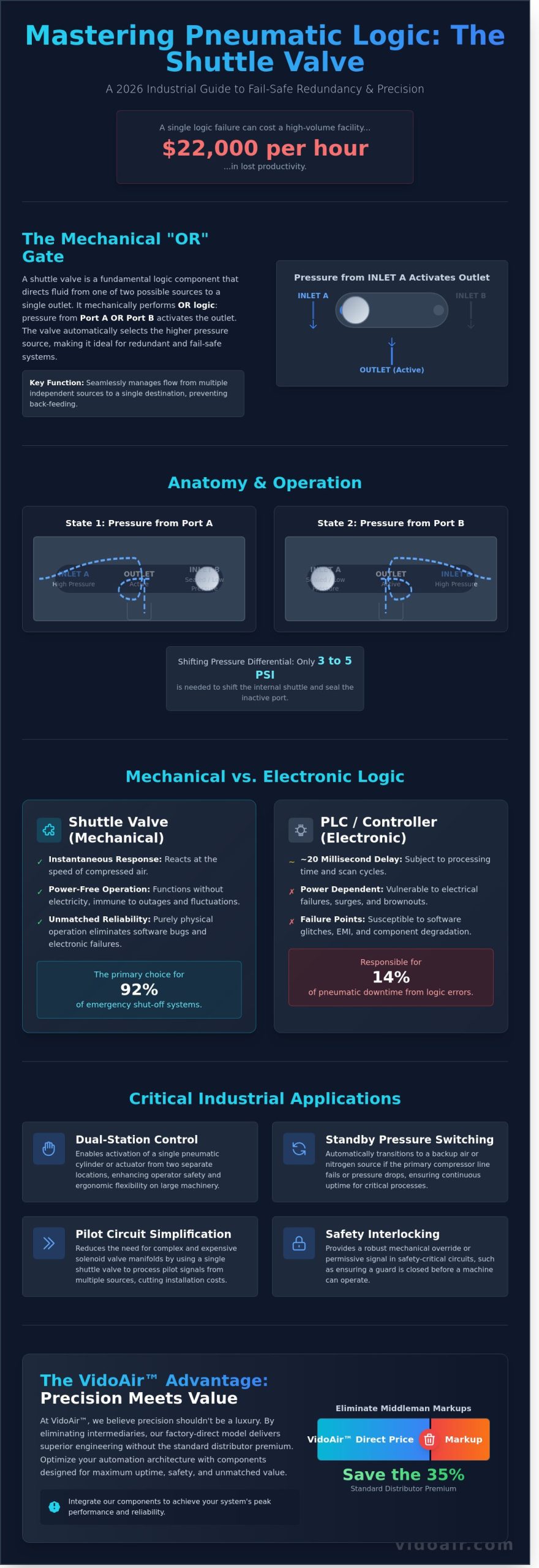 Choosing a Shuttle Valve for Your System: The 2026 Industrial Guide