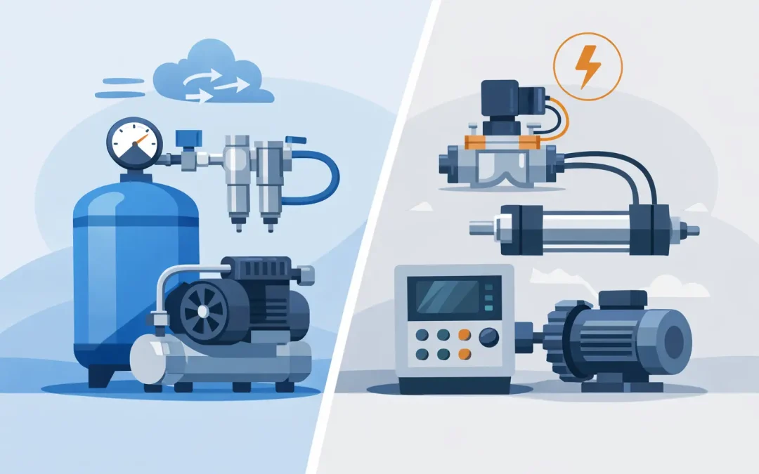 Difference Between Pneumatic and Electro Pneumatic System