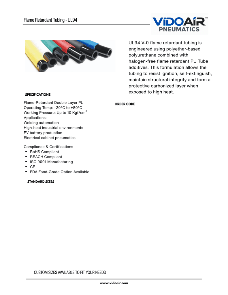 flame retardant tubing