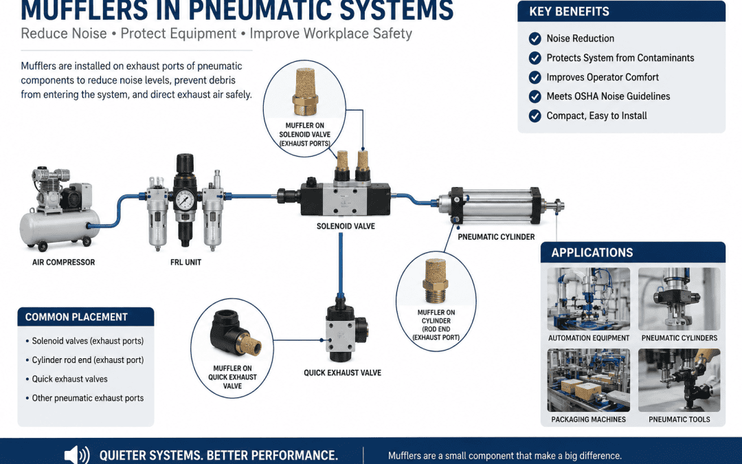 How to Reduce Pneumatic System Noise on the Plant Floor