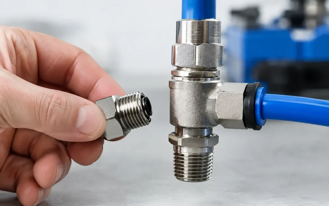 Pneumatic Fitting Thread Identification Without Leaks